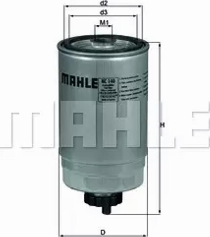 MAHLE KC 140 - Fuel filter autospares.lv