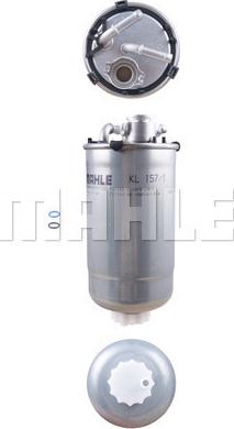 MAHLE KL 157/1D - Fuel filter autospares.lv