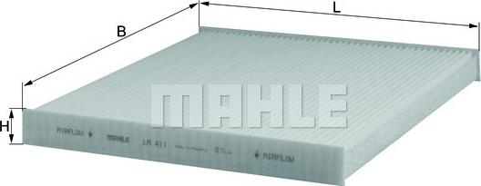 MAHLE LA 411 - Filter, interior air autospares.lv