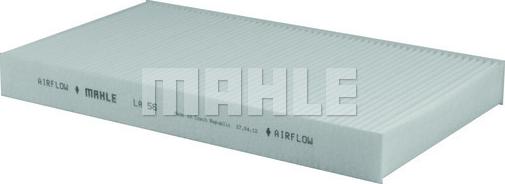 MAHLE LA 56 - Filter, interior air autospares.lv