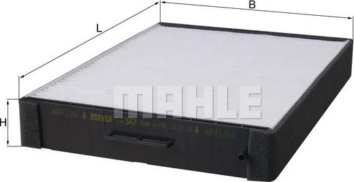 MAHLE LA 347 - Filter, interior air autospares.lv