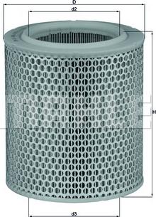 MAHLE LX 478/1 - Air Filter, engine autospares.lv