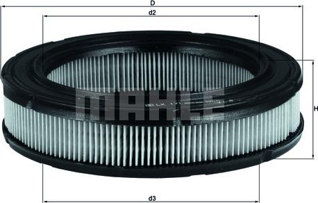 MAHLE LX 171 - Air Filter, engine autospares.lv