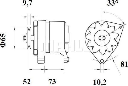 MAHLE MG 536 - Alternator autospares.lv