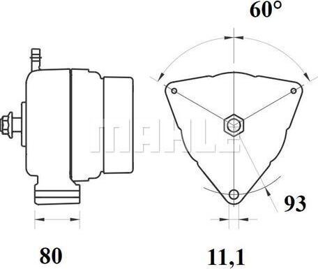 MAHLE MG 807 - Alternator autospares.lv