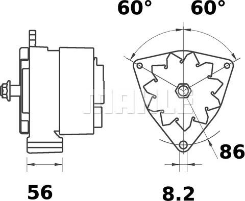 MAHLE MG 260 - Alternator autospares.lv