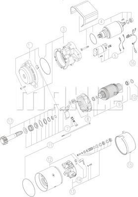 MAHLE MS 61 - Starter autospares.lv