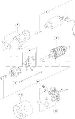 MAHLE MS 375 - Starter autospares.lv