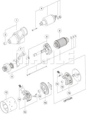 MAHLE MS 86 - Starter autospares.lv