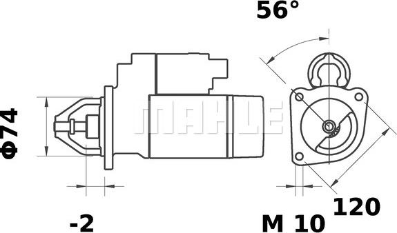 MAHLE MS 31 - Starter autospares.lv