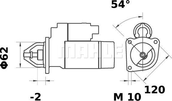 MAHLE MS 253 - Starter autospares.lv