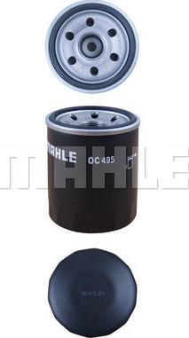 MAHLE OC 495 - Oil Filter autospares.lv