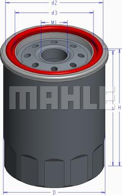 MAHLE OC 586 - Oil Filter autospares.lv