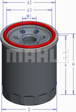 MAHLE OC 579 - Oil Filter autospares.lv