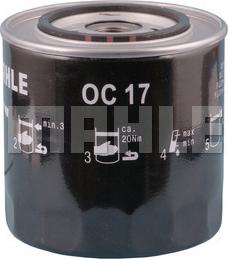 MAHLE OC 17 - Oil Filter autospares.lv