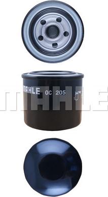 MAHLE OC 205 - Oil Filter autospares.lv