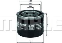 MAHLE OC 230 - Oil Filter autospares.lv