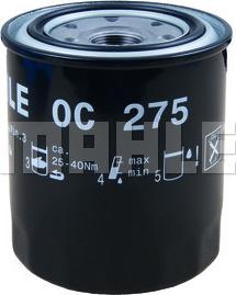 MAHLE OC 275 - Oil Filter autospares.lv