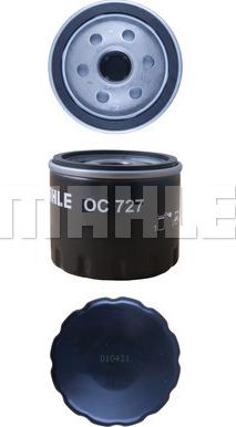 MAHLE OC 727 - Oil Filter autospares.lv