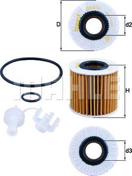 MAHLE OX 414D1 - Oil Filter autospares.lv