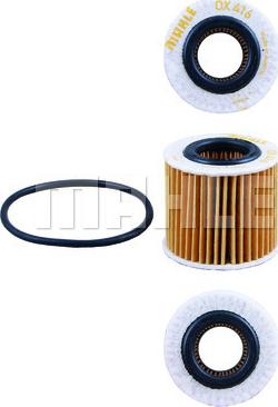 MAHLE OX 416D1 - Oil Filter autospares.lv