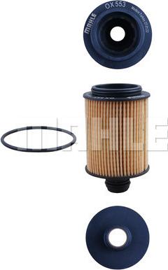 MAHLE OX 553D - Oil Filter autospares.lv