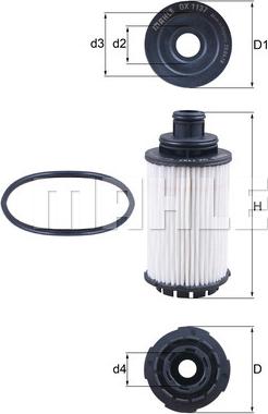 MAHLE OX 1137D - Oil Filter autospares.lv