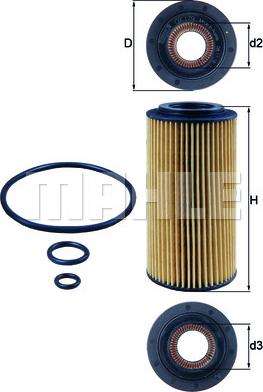 MAHLE OX 179D - Oil Filter autospares.lv