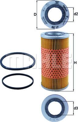 MAHLE OX 17D - Oil Filter autospares.lv