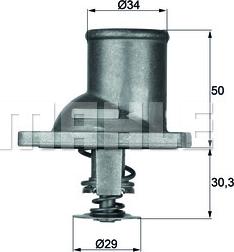 MAHLE TI 1 92 - Coolant thermostat / housing autospares.lv