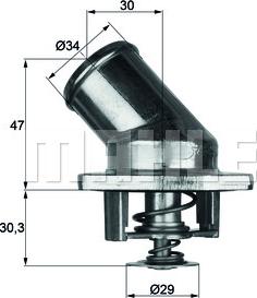 MAHLE TI 3 92 - Coolant thermostat / housing autospares.lv