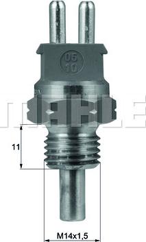 MAHLE TSE 2 - Sensor, coolant temperature autospares.lv