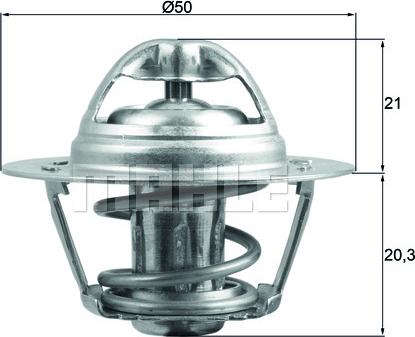 MAHLE TX 196 83D - Coolant thermostat / housing autospares.lv