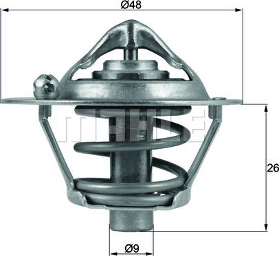 MAHLE TX 108 82D - Coolant thermostat / housing autospares.lv