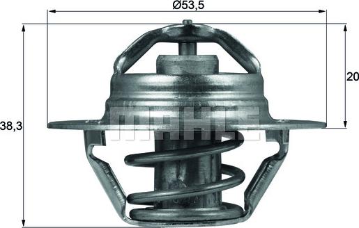 MAHLE TX 88 88D - Coolant thermostat / housing autospares.lv