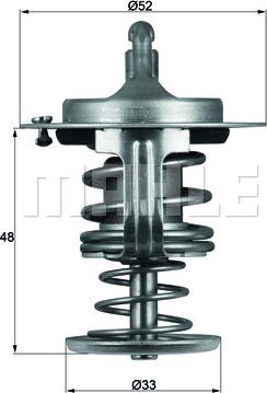 MAHLE TX 82 80D - Coolant thermostat / housing autospares.lv