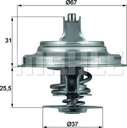 MAHLE TX 25 87 D - Coolant thermostat / housing autospares.lv