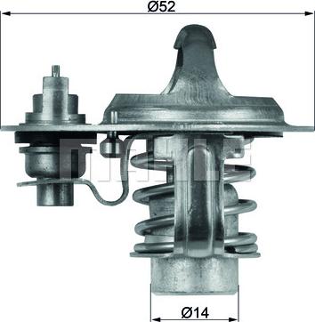 MAHLE TX 76 88 D - Coolant thermostat / housing autospares.lv