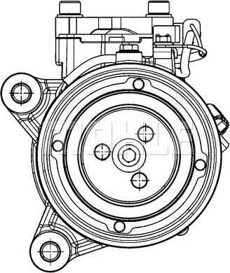 MAHLE ACP 598 000P - Compressor, air conditioning autospares.lv