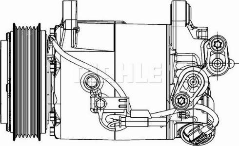 MAHLE ACP 598 000P - Compressor, air conditioning autospares.lv