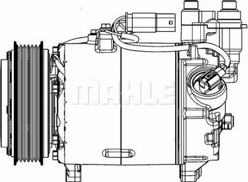 MAHLE ACP 598 000P - Compressor, air conditioning autospares.lv