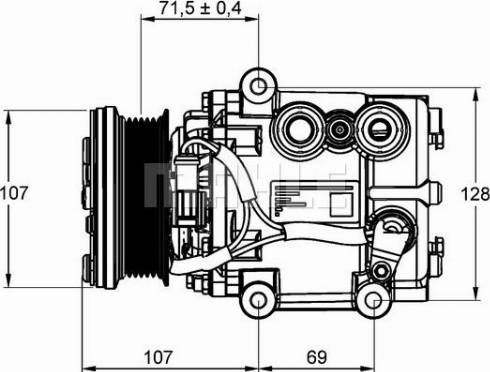 MAHLE ACP 859 000P - Compressor, air conditioning autospares.lv