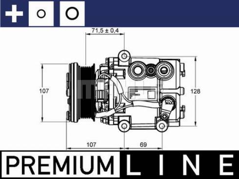 MAHLE ACP 859 000P - Compressor, air conditioning autospares.lv