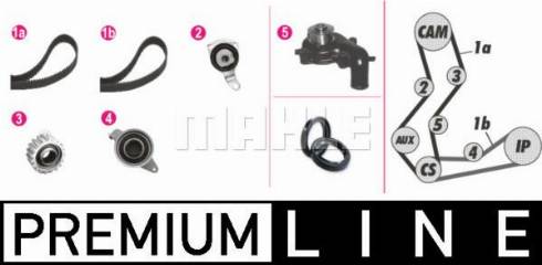 MAHLE CPK 56 000P - Water Pump & Timing Belt Set autospares.lv