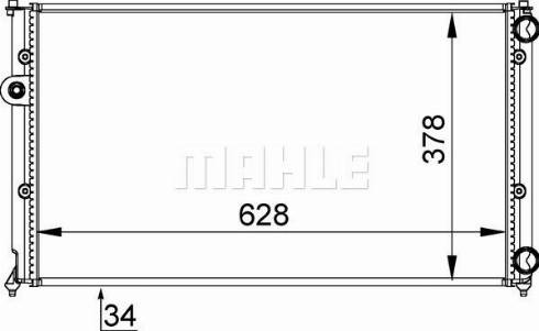 MAHLE CR 395 000P - Radiator, engine cooling autospares.lv