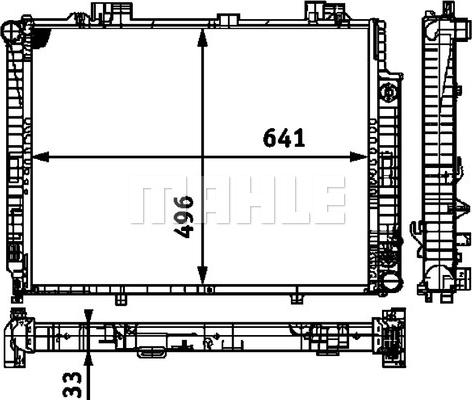 MAHLE CR 314 000P - Radiator, engine cooling autospares.lv