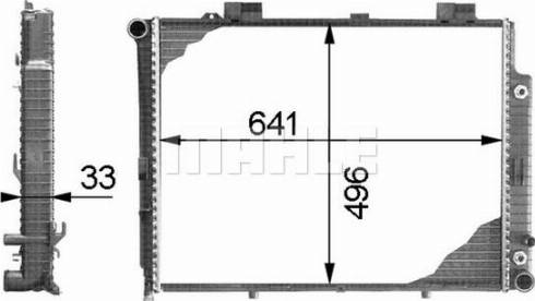 MAHLE CR 315 000P - Radiator, engine cooling autospares.lv