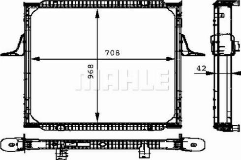 MAHLE CR 700 000P - Radiator, engine cooling autospares.lv