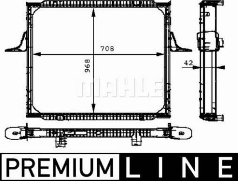 MAHLE CR 700 000P - Radiator, engine cooling autospares.lv