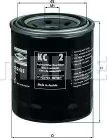 MAHLE KC 2 - Fuel filter autospares.lv